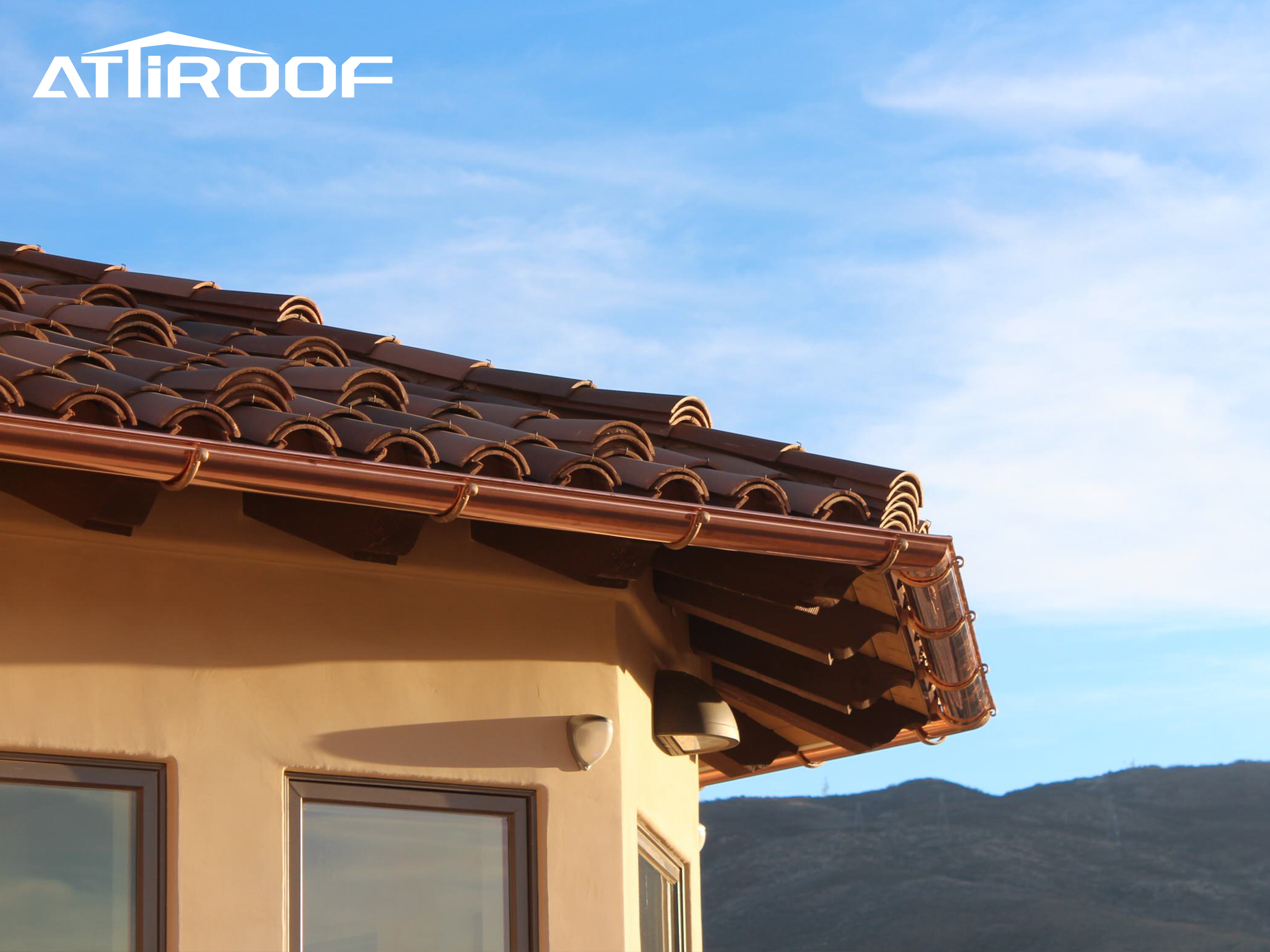 The perfect integration of the color, material, shape, and roof and house appearance of customized drainage systems.