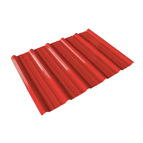 Red Trapezoid PVC Roof Sheet