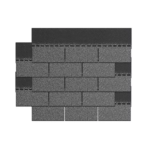 Gray 3-tab asphalt shingles