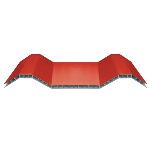 Red Hollow PVC Synthetic Roof Tile